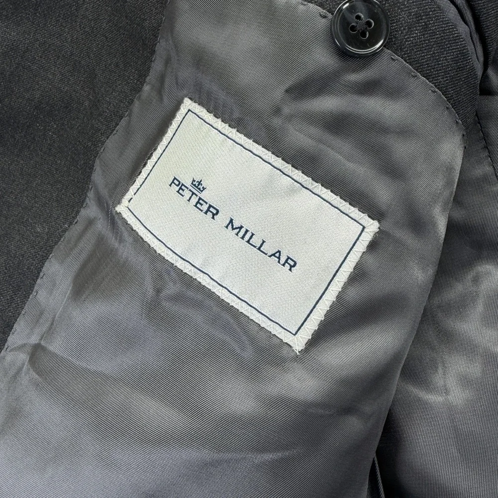 Peter Millar Blazer Mens 48R Gray Wool Two Button Sport Coat Jacket Canada
